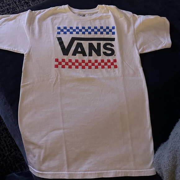 Men’s Vans White Tshirt Size Small - Picture 1 of 2